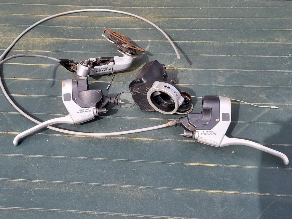 Shimano Nexave SPCM3 schakelset met crankstel, Gebruikt, Toerfiets, Ophalen of Verzenden, Derailleur of Ketting