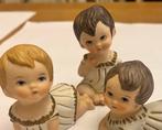 vintage bisque porseleinen piano baby’s 3 stuks, Antiek en Kunst, Ophalen of Verzenden