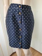 Vintage Alessandro rok marine anker print S/36, Kleding | Dames, Rokken, Blauw, Alessandro, Ophalen of Verzenden, Zo goed als nieuw
