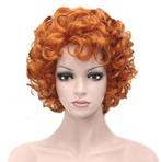 Pruik kort krullend haar helder rood model Annie, Sieraden, Tassen en Uiterlijk, Uiterlijk | Haarverzorging, Ophalen, Nieuw, Pruik of Haarverlenging