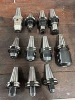 11 stuks sk40 houders + cnc boorkop, Doe-het-zelf en Verbouw, Ophalen of Verzenden, Zo goed als nieuw
