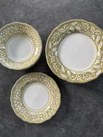 Vintage Servies van Royal Staffordshire  - Groen Bloemmotief, Ophalen