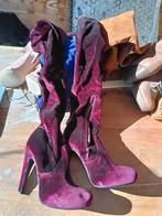 Mooie glans bordeaux laarzen maat 38,5, Kleding | Dames, Schoenen, Hoge laarzen, Ophalen of Verzenden, Zo goed als nieuw, Rood