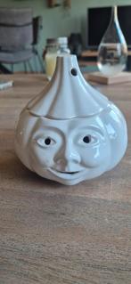 Vintage knoflookpotje geglazuurd keramiek, Antiek en Kunst, Ophalen