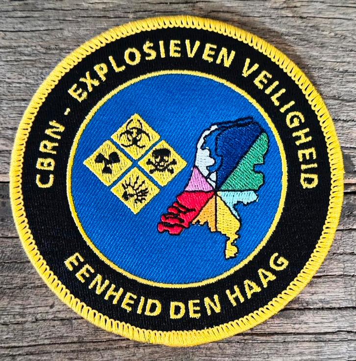 Patch CBRN-E eenheid Den Haag, Verzamelen, Militaria | Algemeen, Ophalen of Verzenden