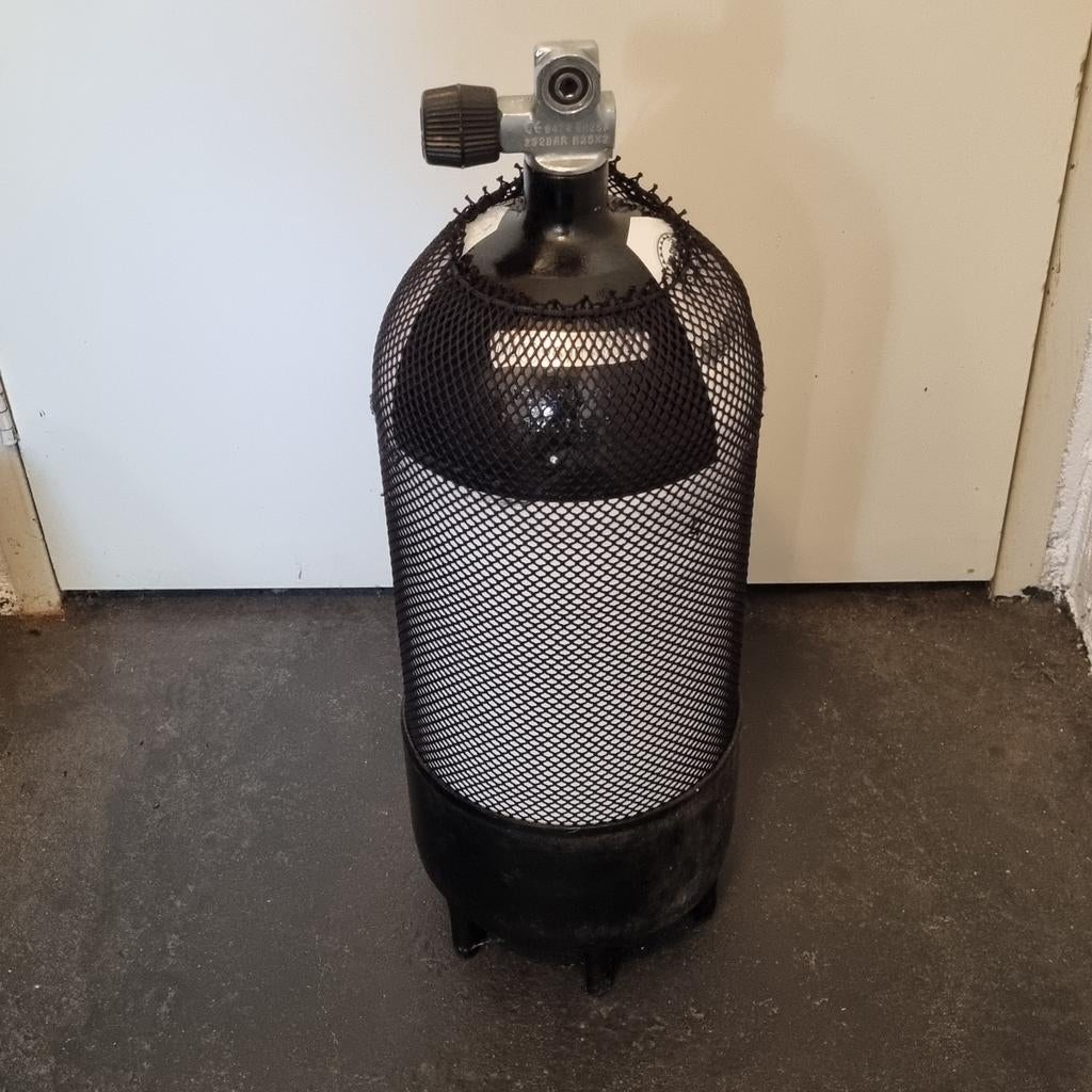 Faber 12 liter duikfles met M25X2 kraan en nieuwe keuring, Ophalen, Zo goed als nieuw, Duikfles