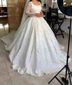 Witte Trouwjurk Maat 36 - Verstelbaar, Kleding | Dames, Ophalen, Zo goed als nieuw, Wit, Trouwjurk