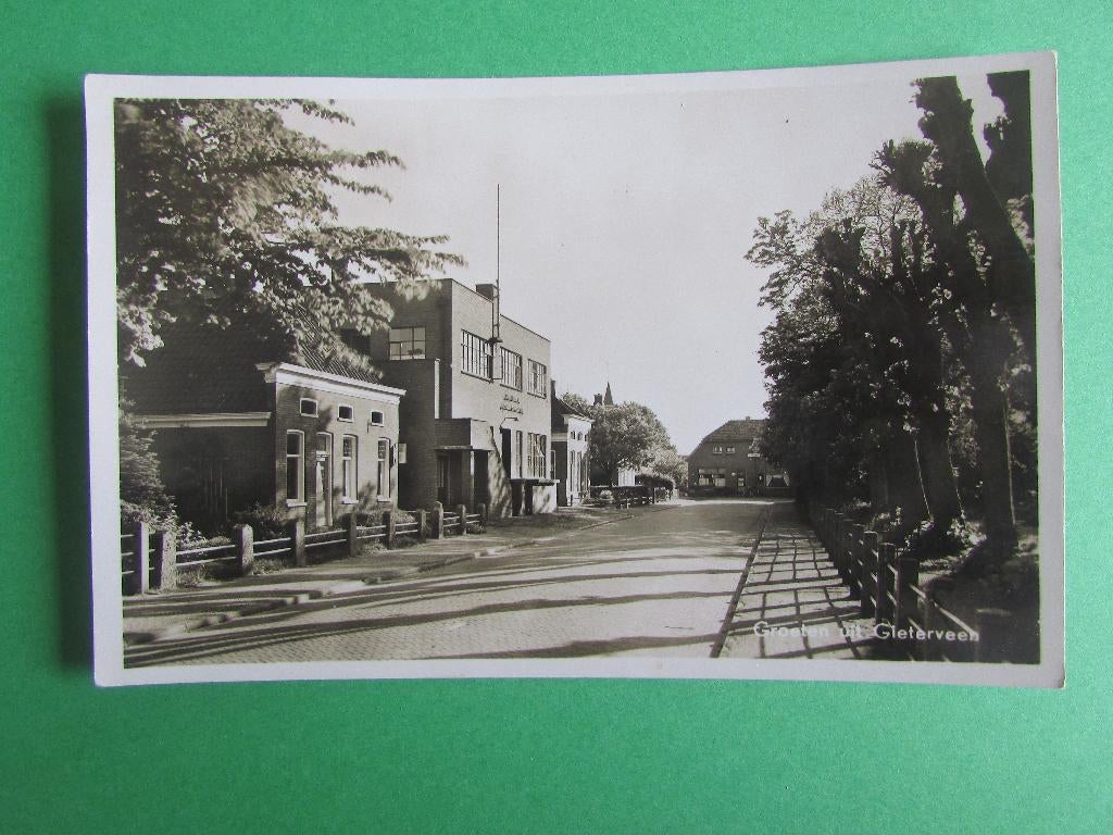 Gieterveen - Dorpsgezicht 1953, Ophalen of Verzenden, 1940 tot 1960, Ongelopen, Drenthe