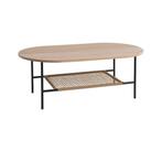 Salon tafel Jysk Ovaal, Huis en Inrichting, Tafels | Salontafels, Gebruikt, 100 tot 150 cm, Metaal, Minder dan 50 cm