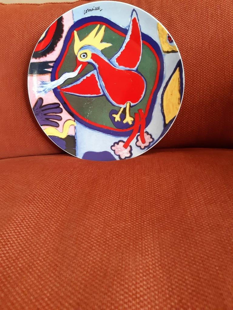Corneille 'Vuurvogel' (L'Oiseau Rouge) Keramisch Sierbord, Antiek en Kunst, Ophalen of Verzenden