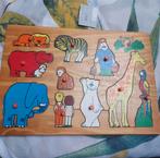 Vintage Houten puzzel Dieren, Ophalen of Verzenden, Minder dan 10 stukjes, Gebruikt, 6 maanden tot 2 jaar