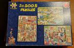 Jan van haasteren 3 x 500 puzzels., Ophalen, 500 t/m 1500 stukjes, Zo goed als nieuw