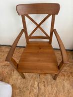 Rosentorp stoel met leuning - Houten stoel, Ophalen, Bruin, Zo goed als nieuw, Eén