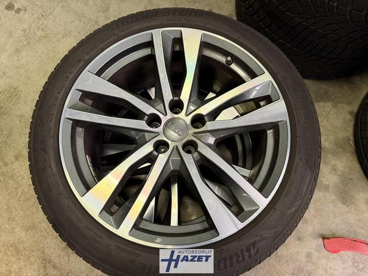 Audi A6 C8 19 inch originele velgen + Bridestone banden, Auto-onderdelen, Banden en Velgen, Banden en Velgen, Zomerbanden, 19 inch