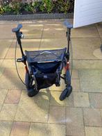 Troya rollator rood-zwart en Thuis Rollator Trust, Diversen, Rollators, Ophalen, Opvouwbaar, Gebruikt