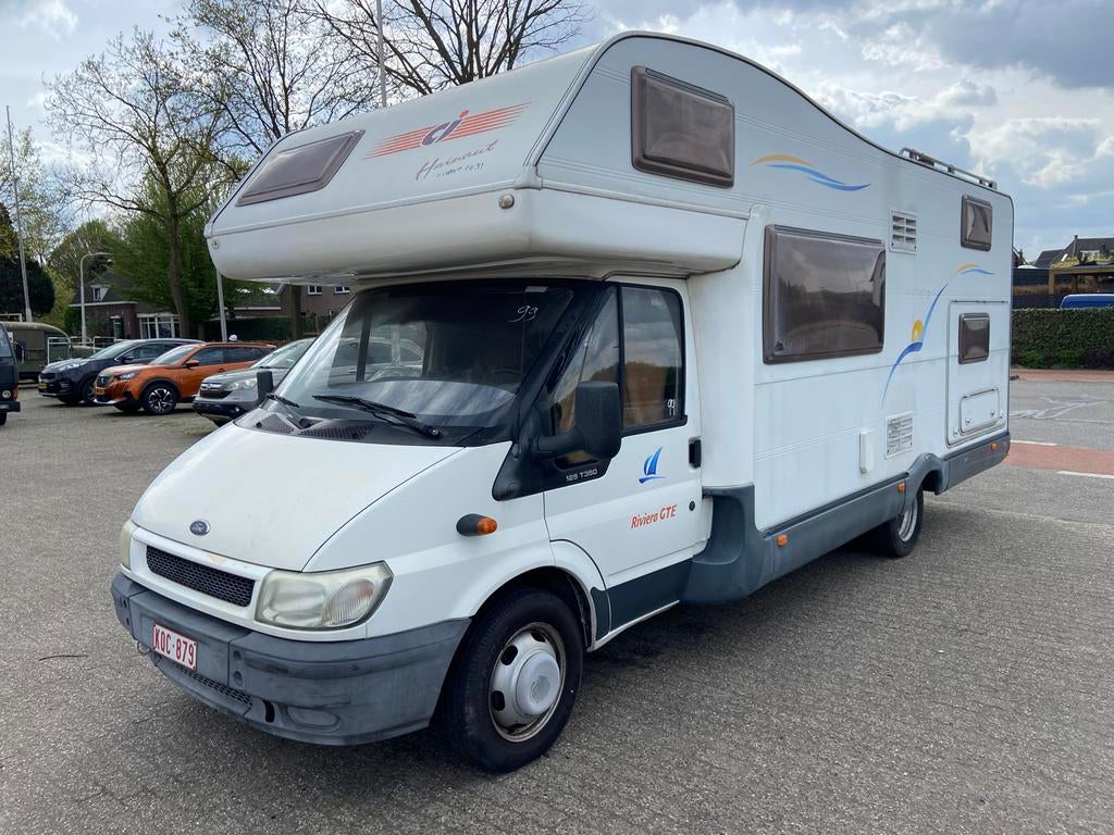 Ford Camper 2003 met brandschade, Caravans en Kamperen, Campers, Alkoof, Ford, Treinzit, Bedrijf