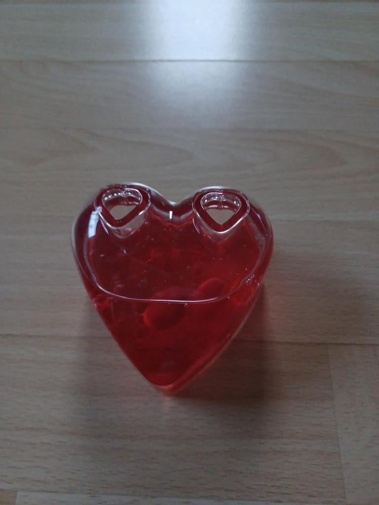 Pennen houder met drijvende hartjes, Ophalen of Verzenden, Zo goed als nieuw