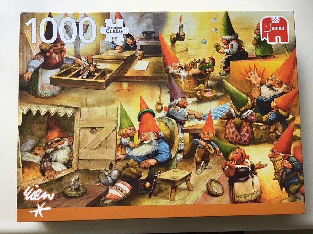 Jumbo puzzel van Rien Poortvliet., Ophalen, 500 t/m 1500 stukjes, Zo goed als nieuw