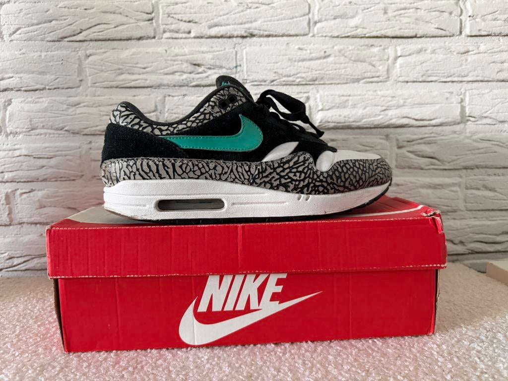 Nike Air Max 1 Atmos Elephants maat 44, Ophalen of Verzenden, Zo goed als nieuw, Overige kleuren