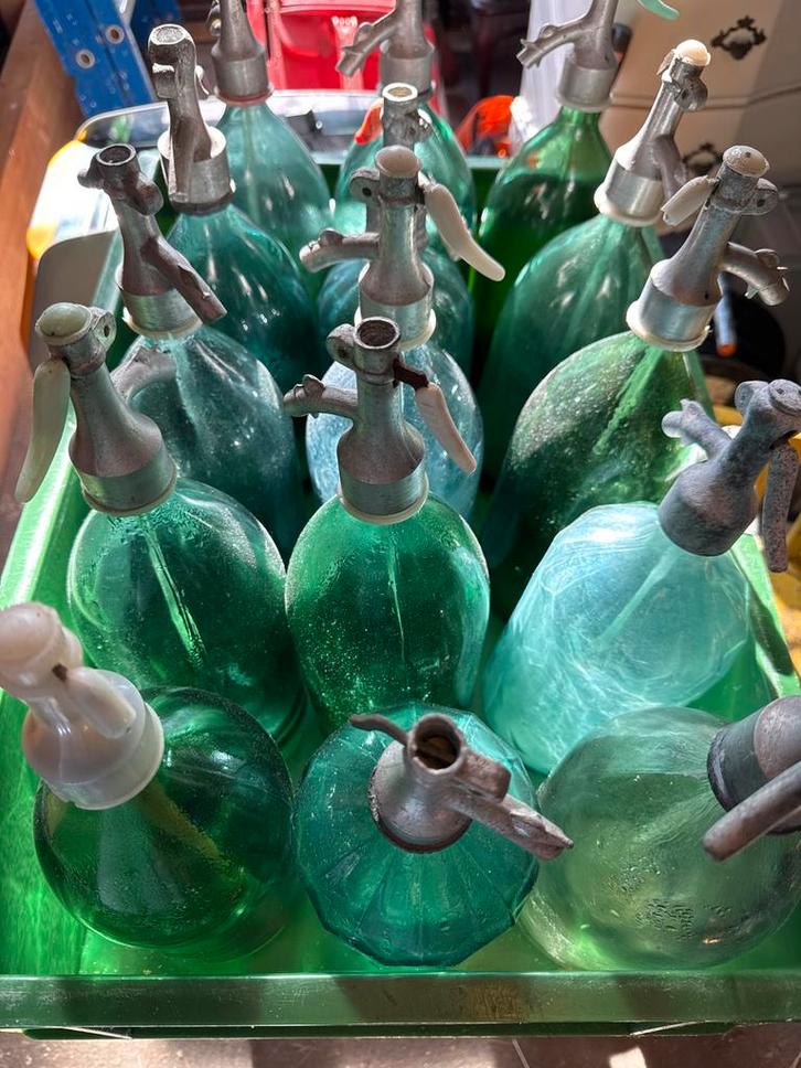 Oude spuitflessen per stuk of grote hoeveelheden (100+), Antiek en Kunst, Antiek | Glas en Kristal, Ophalen of Verzenden