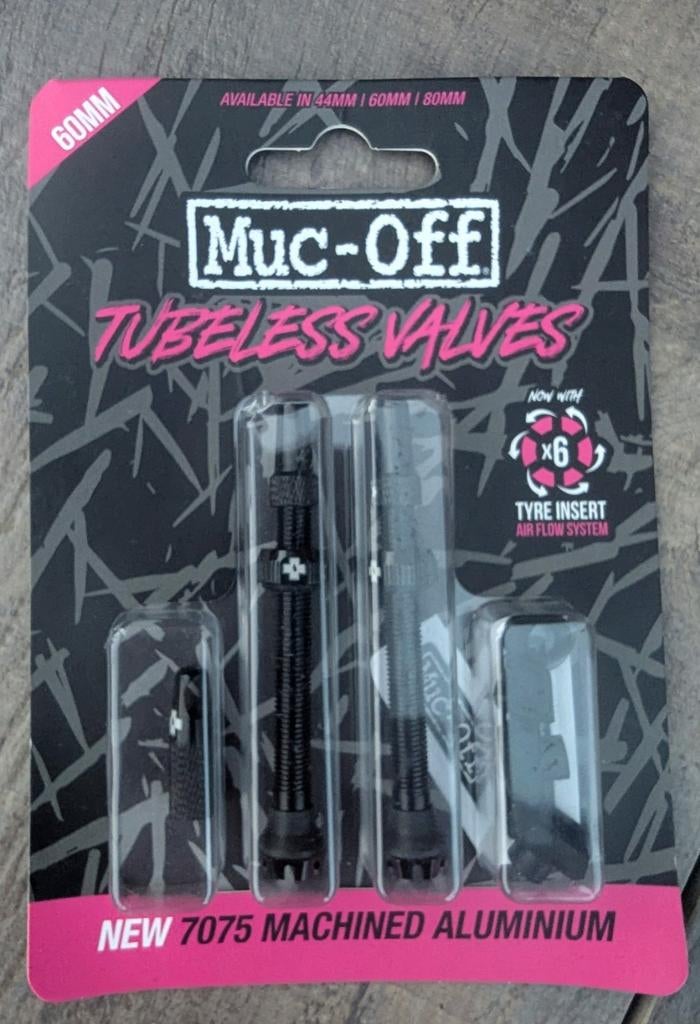 Ventielset Tubeless Muc-Off - zwart - 60mm - nieuw, Ophalen of Verzenden, Nieuw, Racefiets, Muc