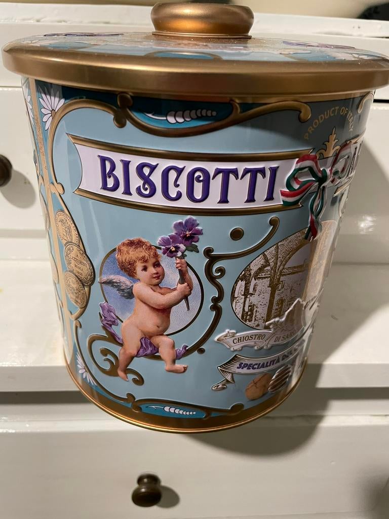 Koekjesblik italiaans nieuw, Verzamelen, Ophalen of Verzenden, Zo goed als nieuw, Overige