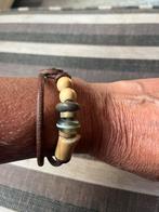Leren armbanden 3 stuks beach bumb, Ophalen of Verzenden, Gebruikt, Overige kleuren, Leer