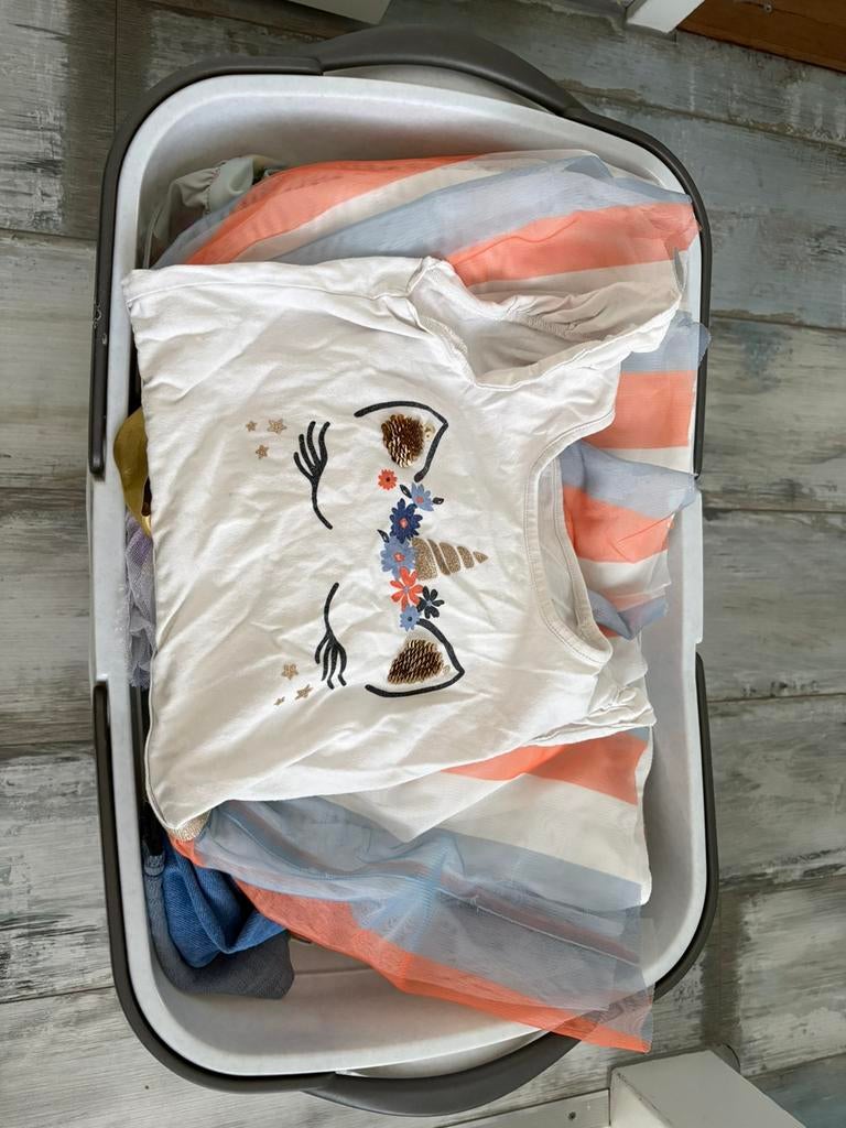 Kleding meisjes maat 128, Kinderen en Baby's, Kinderkleding | Maat 128, Ophalen, Gebruikt, Meisje, Jurk of Rok