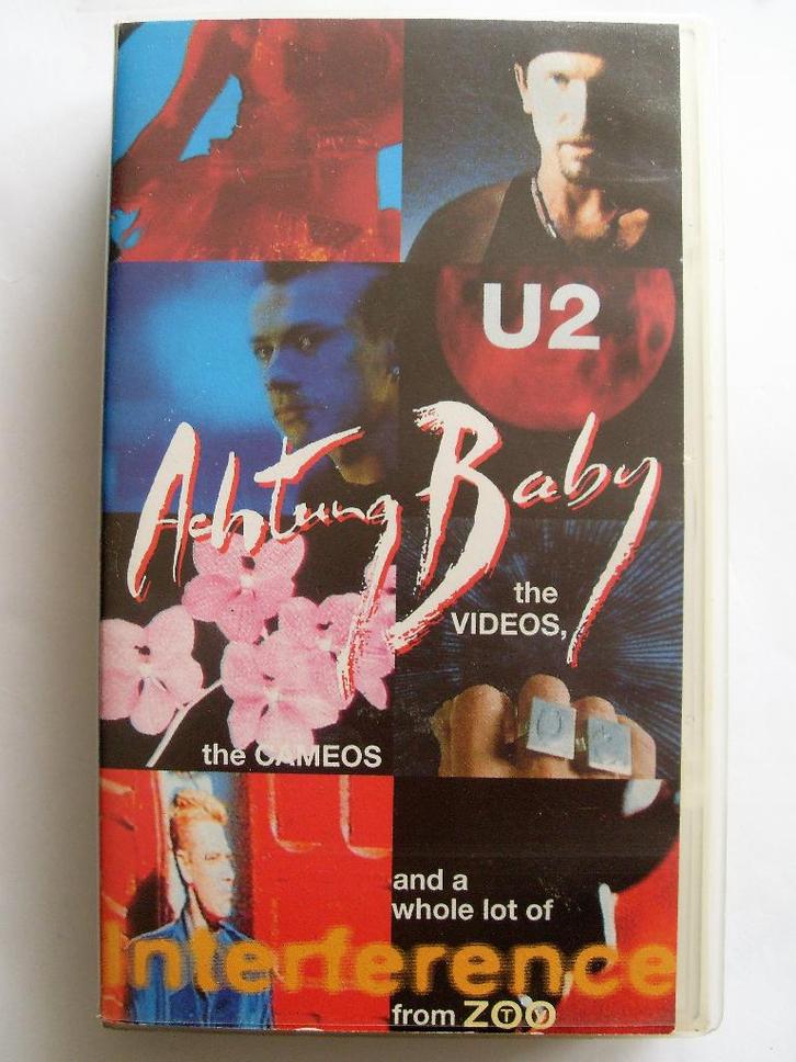 U2 Achtung Baby The Videos VHS, Cd's en Dvd's, VHS | Documentaire, Tv en Muziek, Zo goed als nieuw, Muziek en Concerten, Alle leeftijden