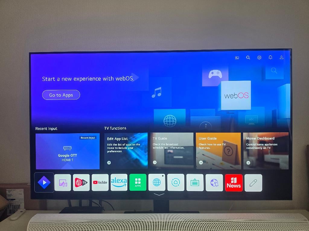 LG OLED C1 55 inch, Ophalen, Zo goed als nieuw, 100 cm of meer, OLED