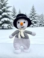 Gehaakte Sneeuwpop Amigurumi - Handgemaakt Speelgoed, Ophalen of Verzenden, Nieuw, Overige typen