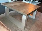 Salontafel witte poot, Ophalen, 50 tot 100 cm, Vierkant, Tot twee personen