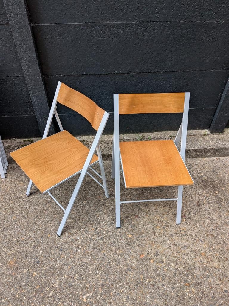 Declic stapel area declic stoel partij klapstoelen zitplaats, Ophalen, Bruin, Zo goed als nieuw, Vijf, Zes of meer stoelen