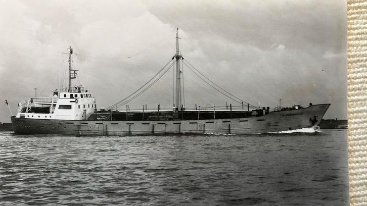 BLOEMGRACHT 1961 ex BERKHOUT  Spliethoff, Verzamelen, Scheepvaart, Zo goed als nieuw, Kaart, Foto of Prent, Ophalen of Verzenden