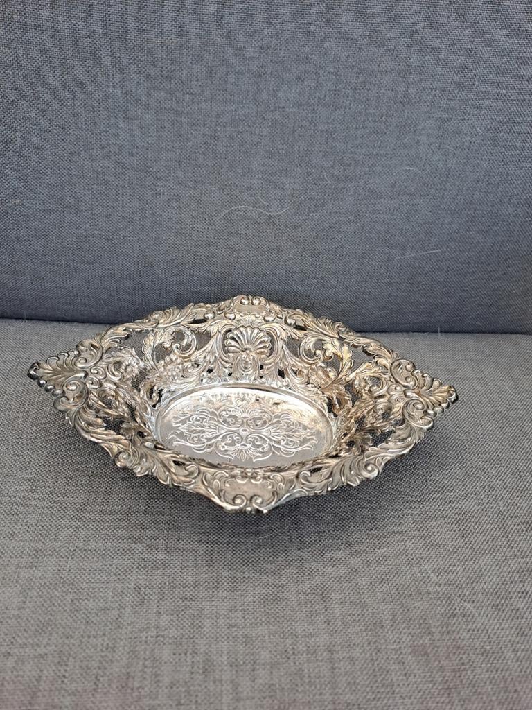 Oud verzilverd schaaltje uit de Schotse highlands, Ophalen of Verzenden