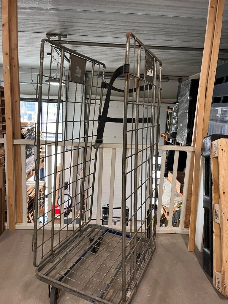 2x Stevige Rolcontainer / Transportkar / Magazijnkar, Ophalen, Gebruikt