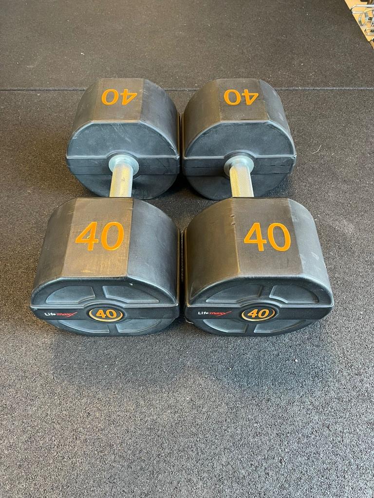40 kg Hexagon Dumbell set, Sport en Fitness, Fitnessmaterialen, Ophalen, Zo goed als nieuw, Dumbbell