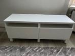 Wit BESTA TV meubel, Ophalen, Gebruikt, 100 tot 150 cm, Minder dan 100 cm