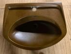 Vintage Bruine Wastafel - 65x49 cm - Nette Conditie, Ophalen, Zo goed als nieuw, Wastafel