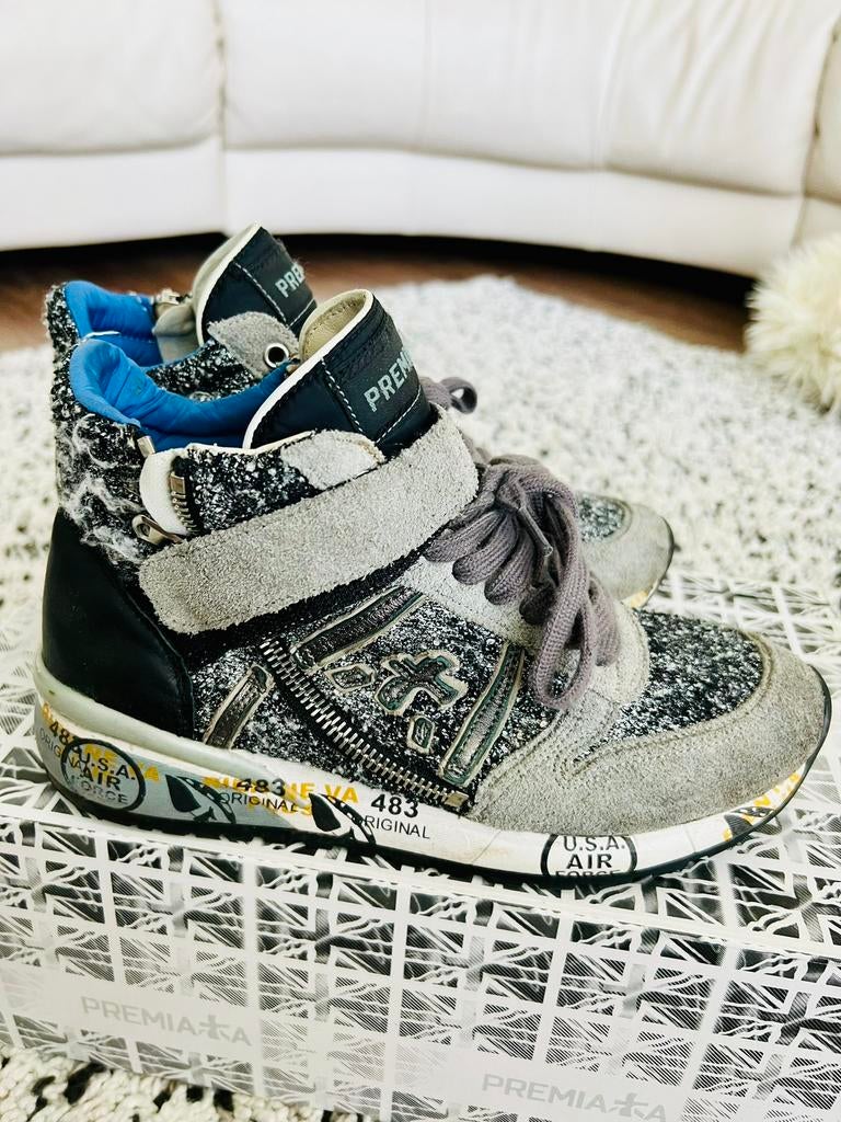 Premiata grijze sneakers mt 36, Ophalen of Verzenden, Grijs, Sneakers of Gympen, Zo goed als nieuw