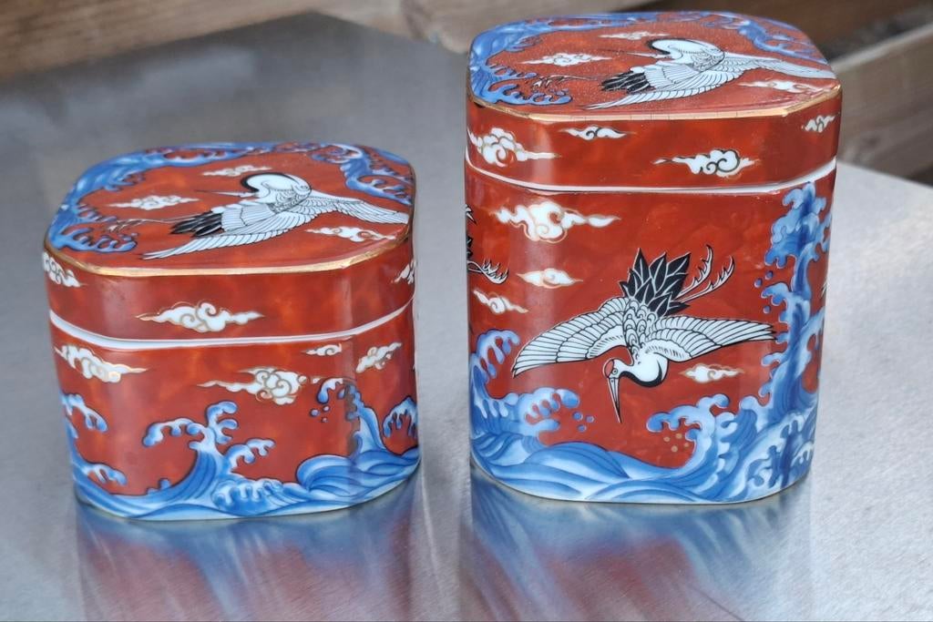 Vintage Takahashi Porselein Japans thee-en gemberpotje, Antiek en Kunst, Ophalen of Verzenden