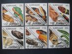 Postzegels reptielen Suriname 1991 slangen - cat.w. € 19,00., Ophalen of Verzenden, Gestempeld
