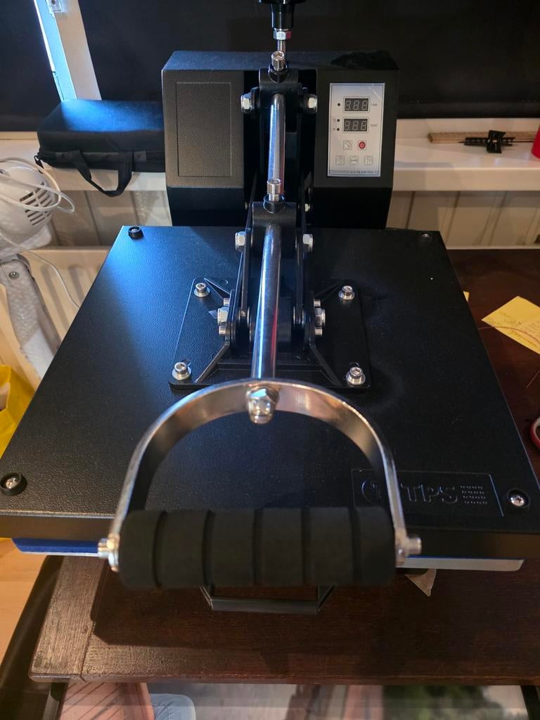 Transferpers TPS Clam 38x38 & Silhouette Cameo 5 Plotter, Ophalen, Zo goed als nieuw, Silhouette, Machine