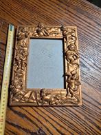 goudkleurige Victoriaanse fotolijst met engelen, Ophalen of Verzenden, Gebruikt