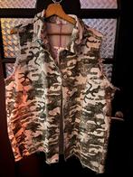 Camouflage hes met zakken katoen, Kleding | Dames, Grote Maten, Ophalen of Verzenden, Nieuw, Groen, Trui of Vest