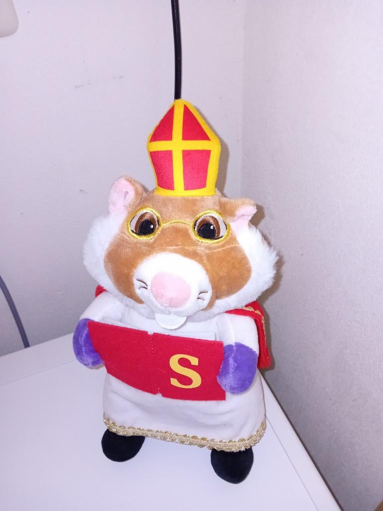 AH Sinterklaas hamster knuffel - zo goed als nieuw, Kinderen en Baby's, Speelgoed | Knuffels en Pluche, Ophalen of Verzenden, Zo goed als nieuw