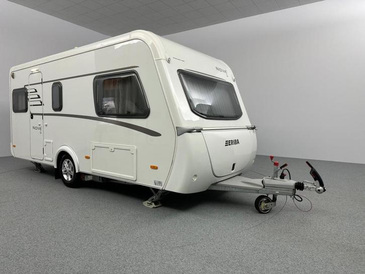 Eriba Nova Light 470 Enkele bedden Mover Zonnepaneel, Caravans en Kamperen, Caravans, Bedrijf, tot en met 4, 1000 - 1250 kg, Rondzit