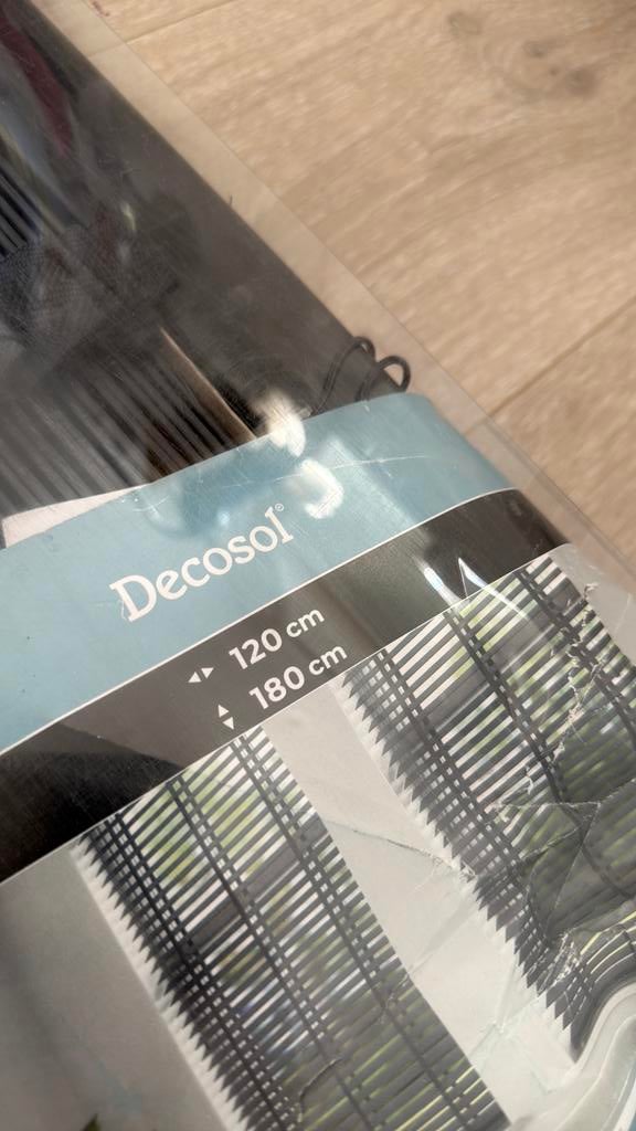 Decosol Jaloezie Zwart 120x180 cm 50mm, Huis en Inrichting, Jaloezie, 100 tot 150 cm, Zwart, Ophalen of Verzenden