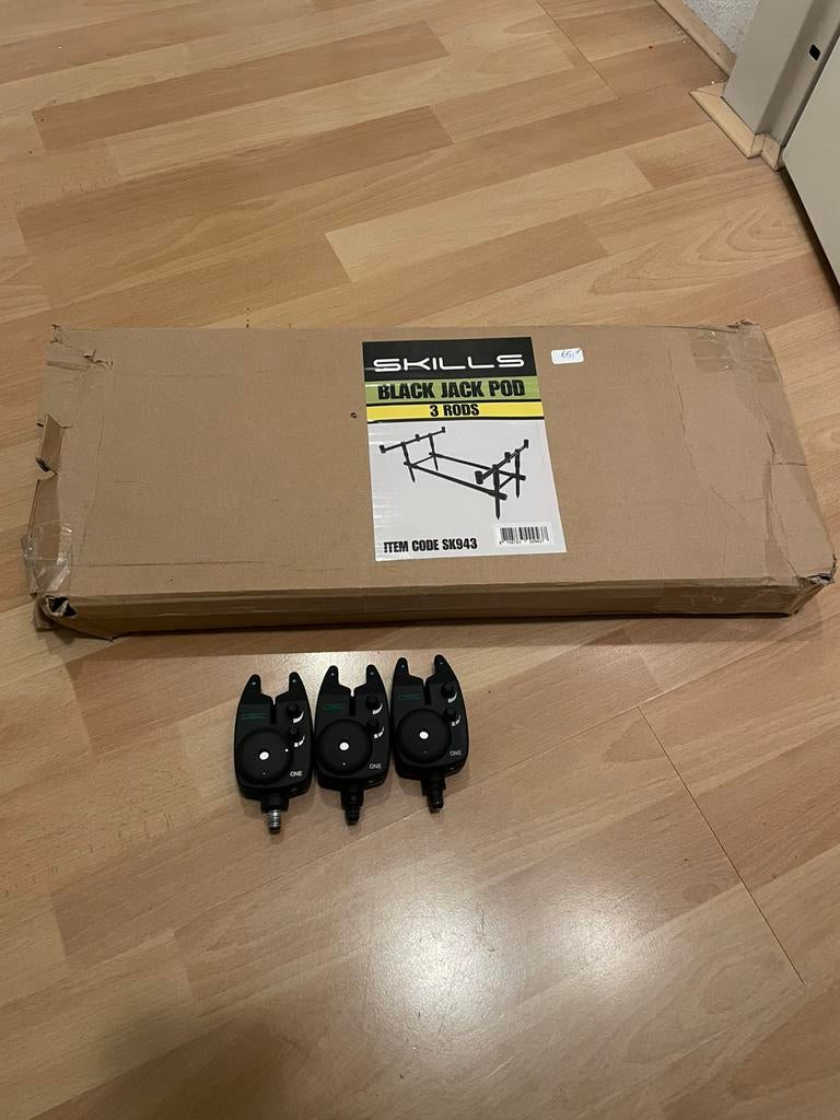 Nieuw Rodpot  en 3 piepers, Watersport en Boten, Hengelsport | Karpervissen, Ophalen of Verzenden, Zo goed als nieuw, Overige typen