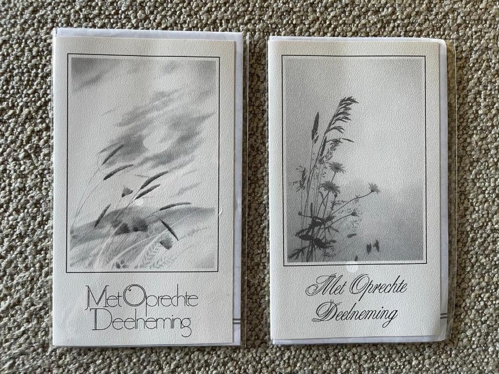 Met oprechte deelneming kaarten, Ophalen of Verzenden, Nieuw